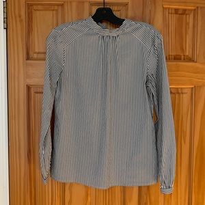 J.Mclaughlin striped black and white blouse